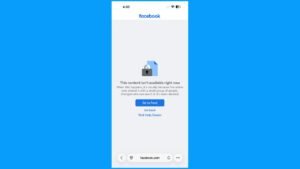 How to Fix This Content Isn’t Available Right Now on Facebook