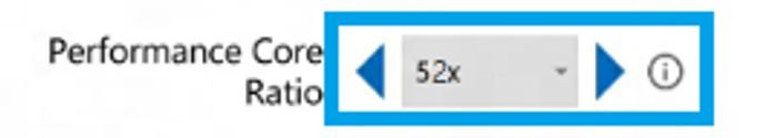 Adjusting Performance Core Ratio via Intel XTU 