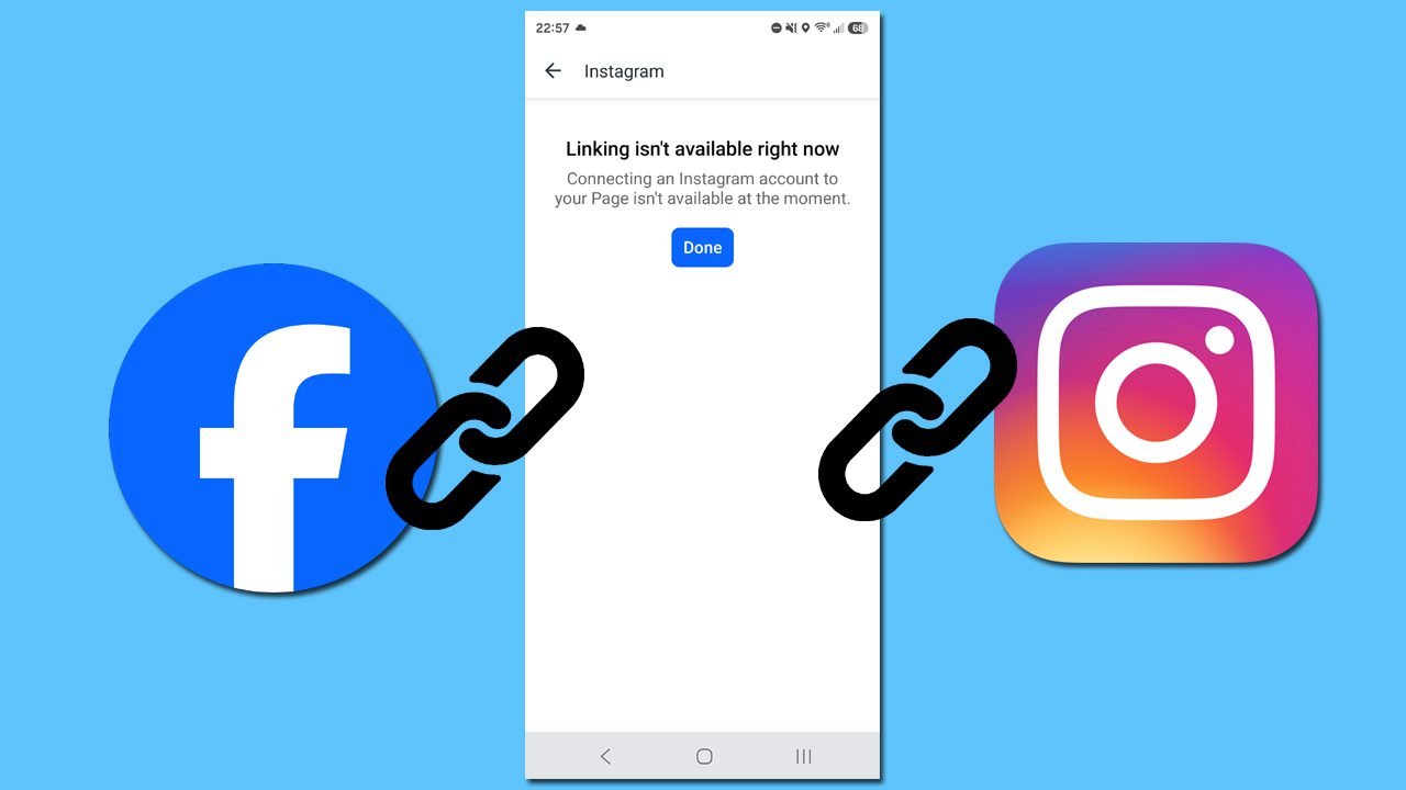 How to fix Facebook and Instagram linking isn't available right now error message.